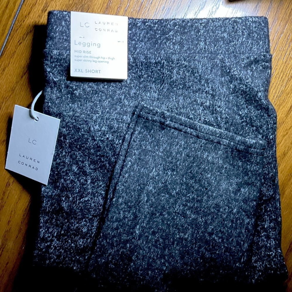 Lauren Conrad Charcoal Leggings 2XP NWT